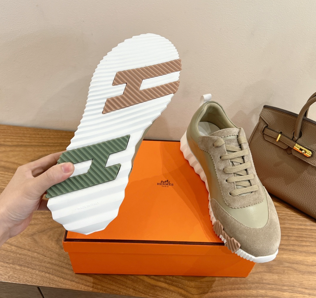 Hermès Bouncing Olive Sneaker