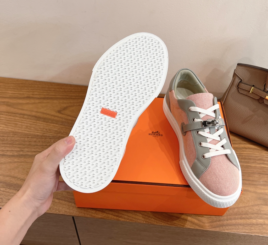 Hermès Day Pink/Grey Sneaker