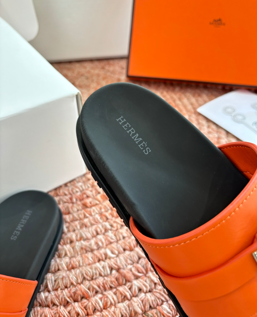 Hermès Jackson Orange Sandal