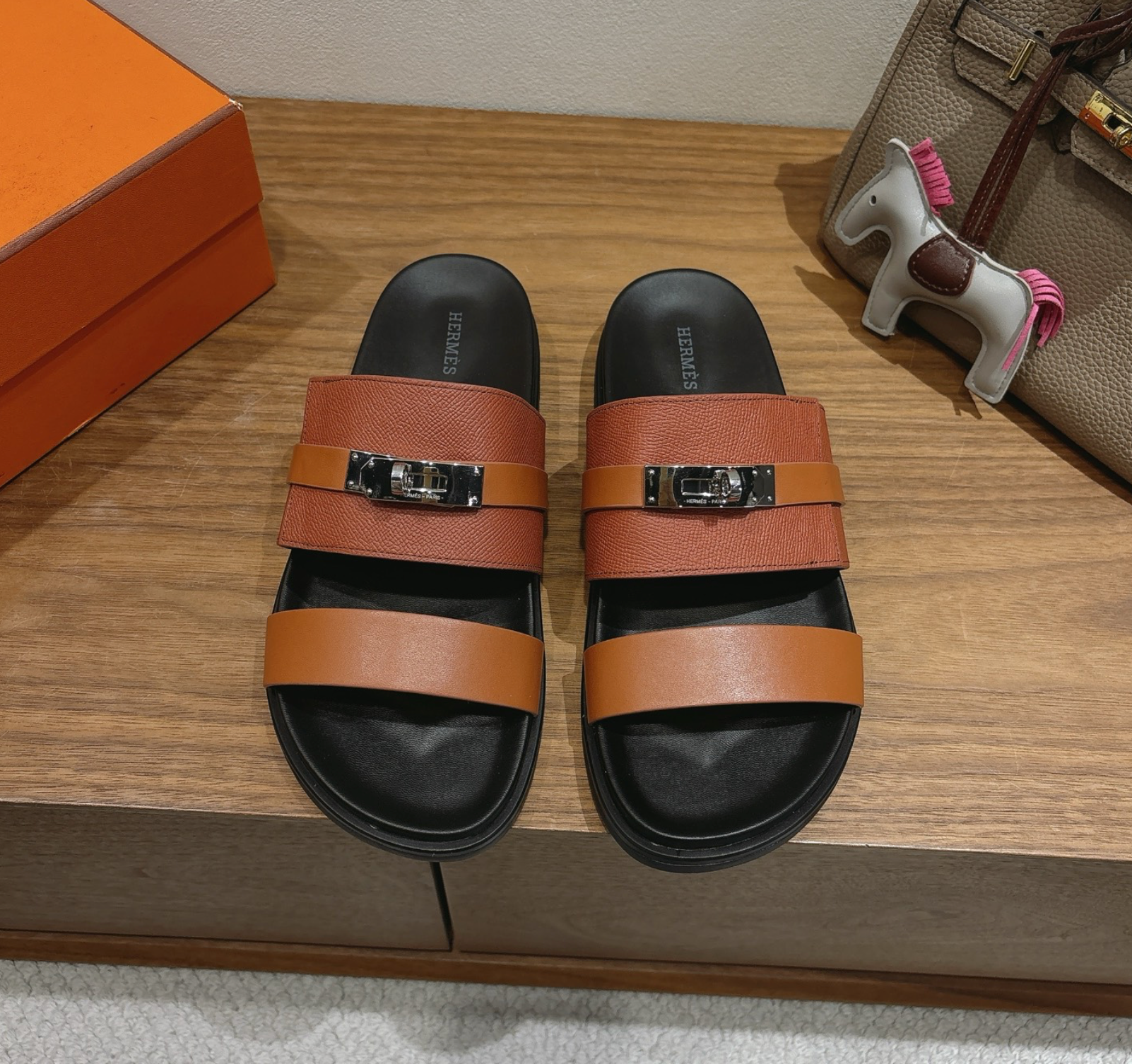 Hermès Jackson Light Brown Sandal