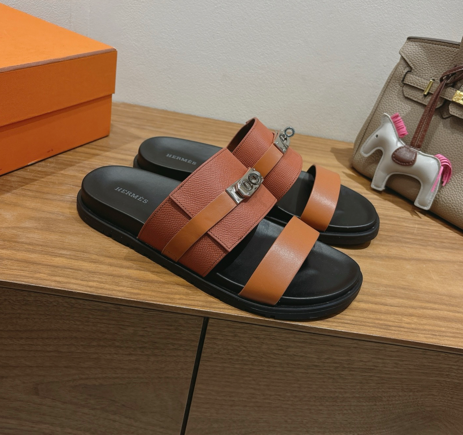 Hermès Jackson Light Brown Sandal