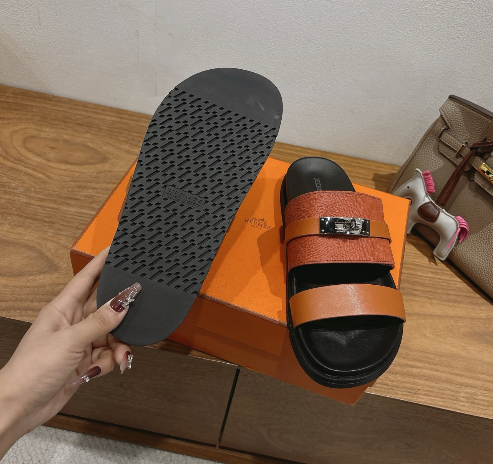 Hermès Jackson Light Brown Sandal