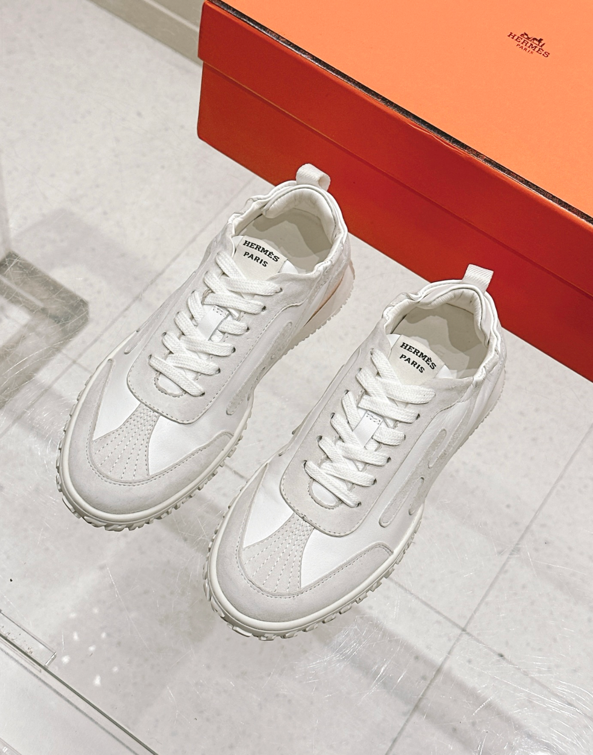 Hermès Jet White Sneakers