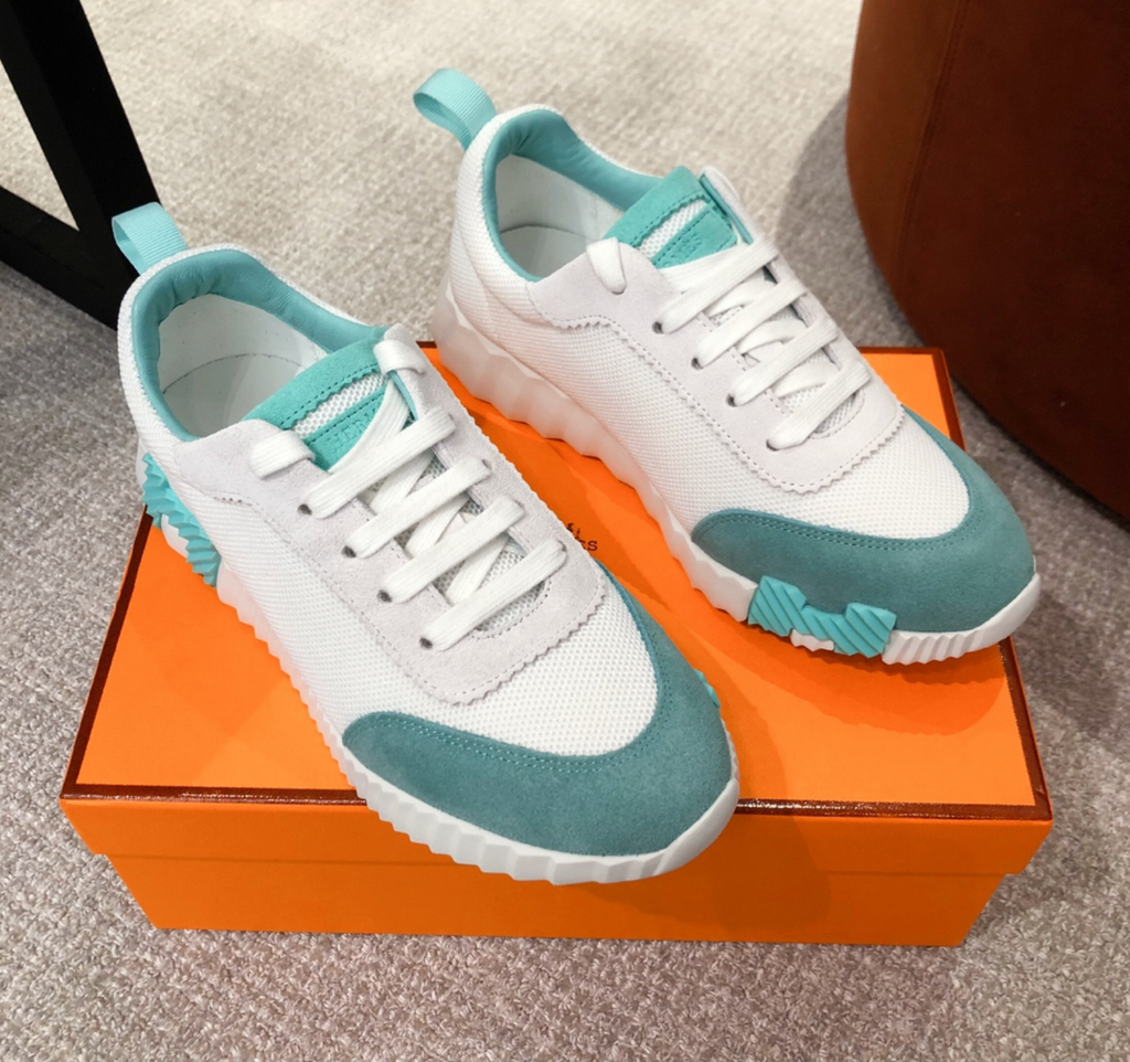 Hermès Bouncing Turquoise Sneaker
