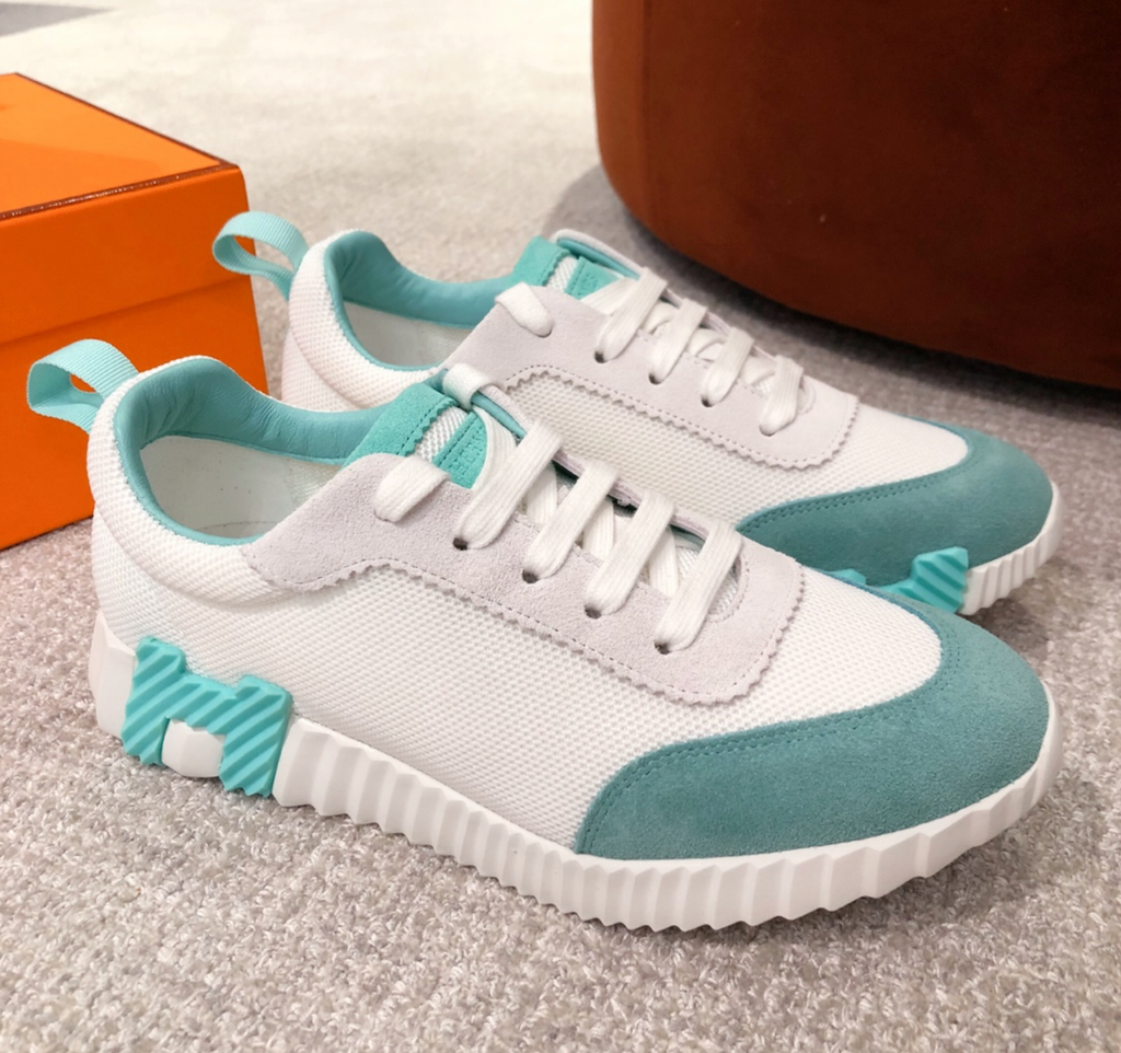 Hermès Bouncing Turquoise Sneaker