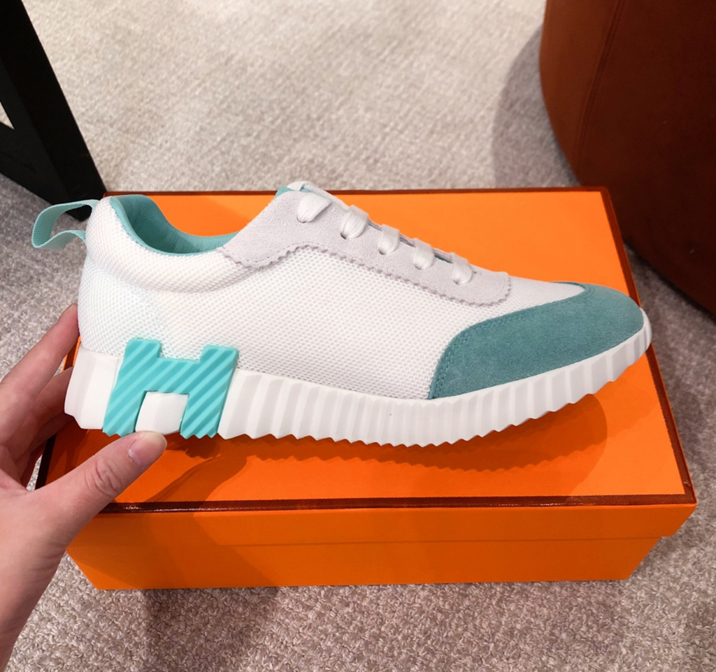 Hermès Bouncing Turquoise Sneaker