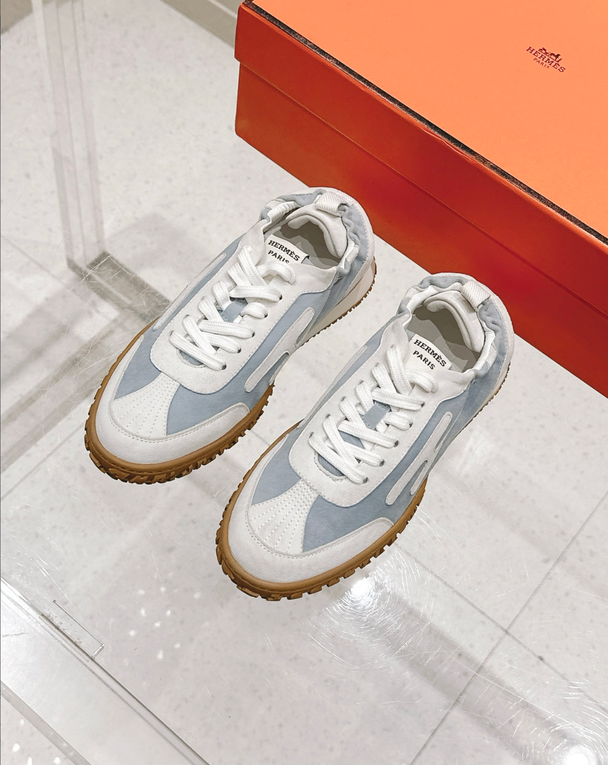 Hermès Jet Sky Blue Sneakers