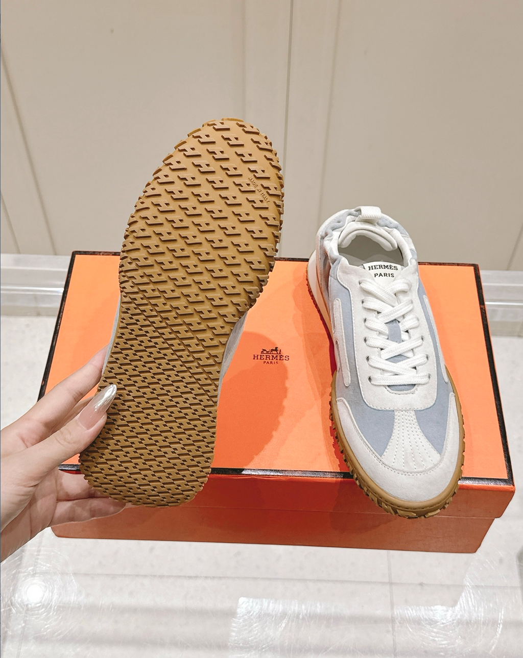 Hermès Jet Sky Blue Sneakers