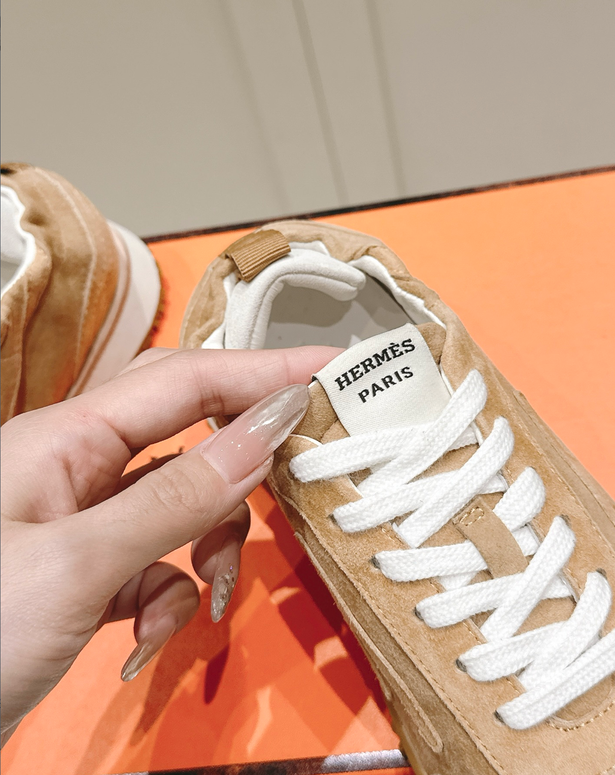 Hermès Jet Camel Sneakers
