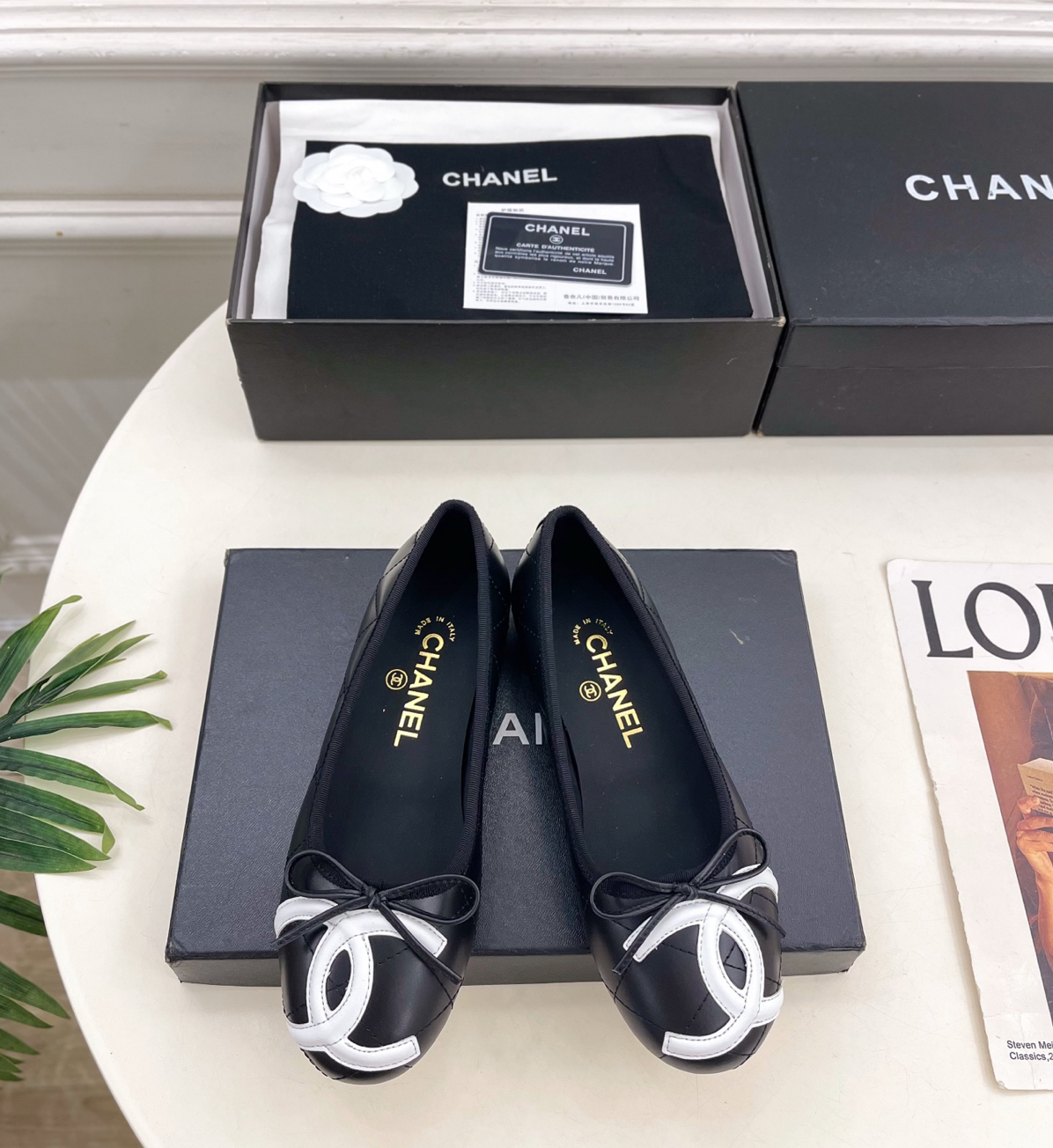 CHANEL Black The COCO Beach '26 Ballet Flats