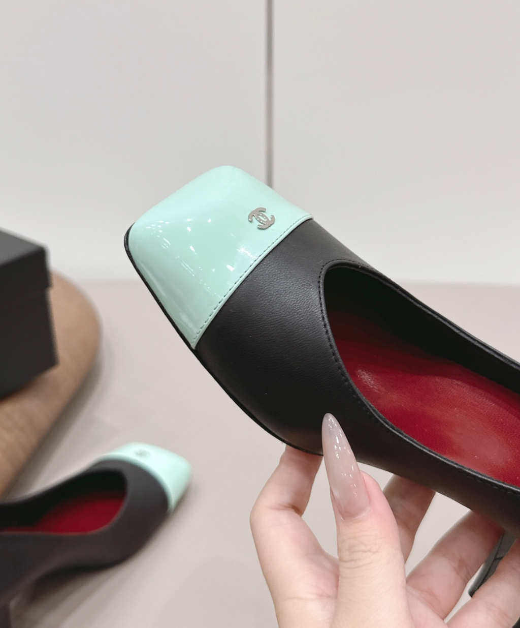CHANEL Black & Green pumps '26 Heels