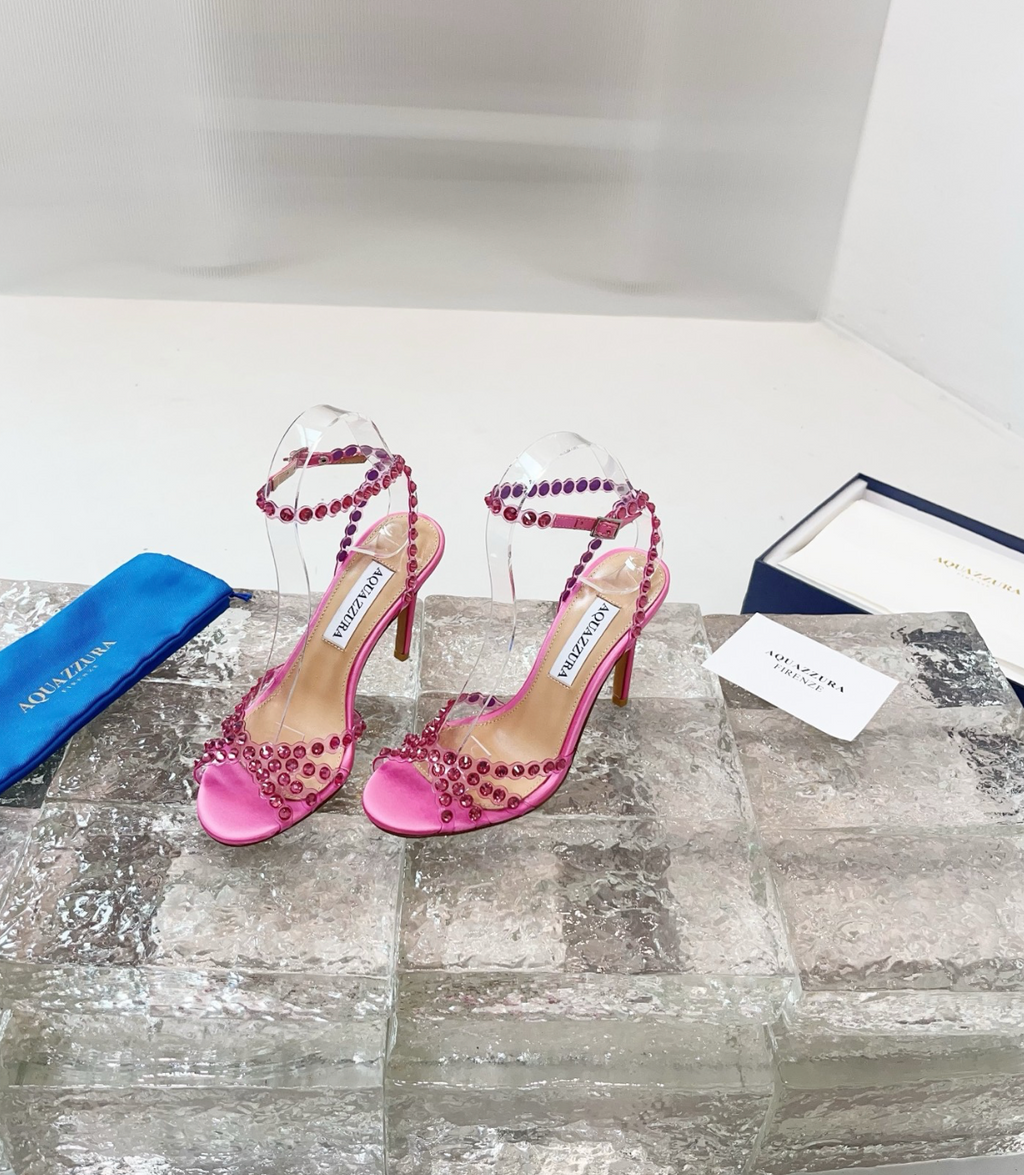 AQUAZZURA Tequila Pink Sandal 105