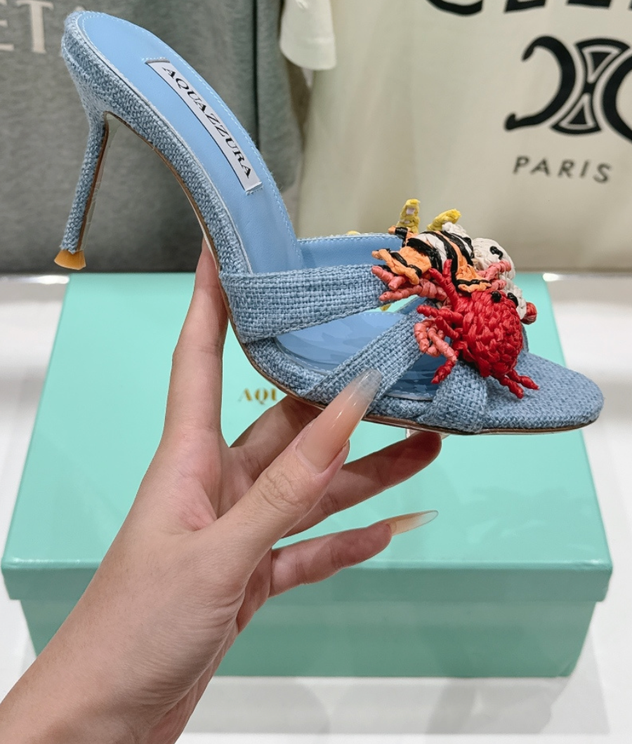Aquazzura Marea Mules 75