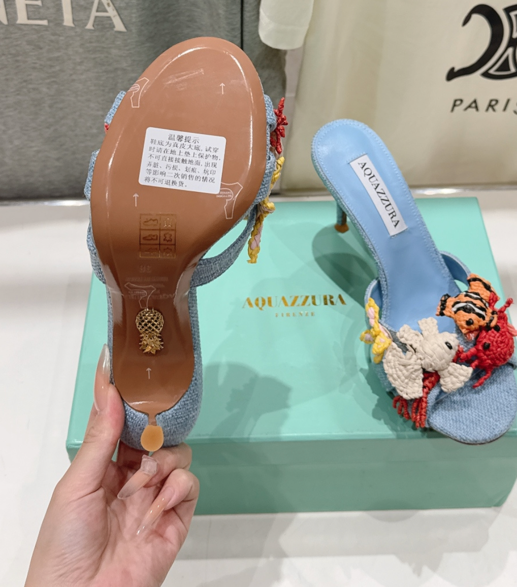 Aquazzura Marea Mules 75
