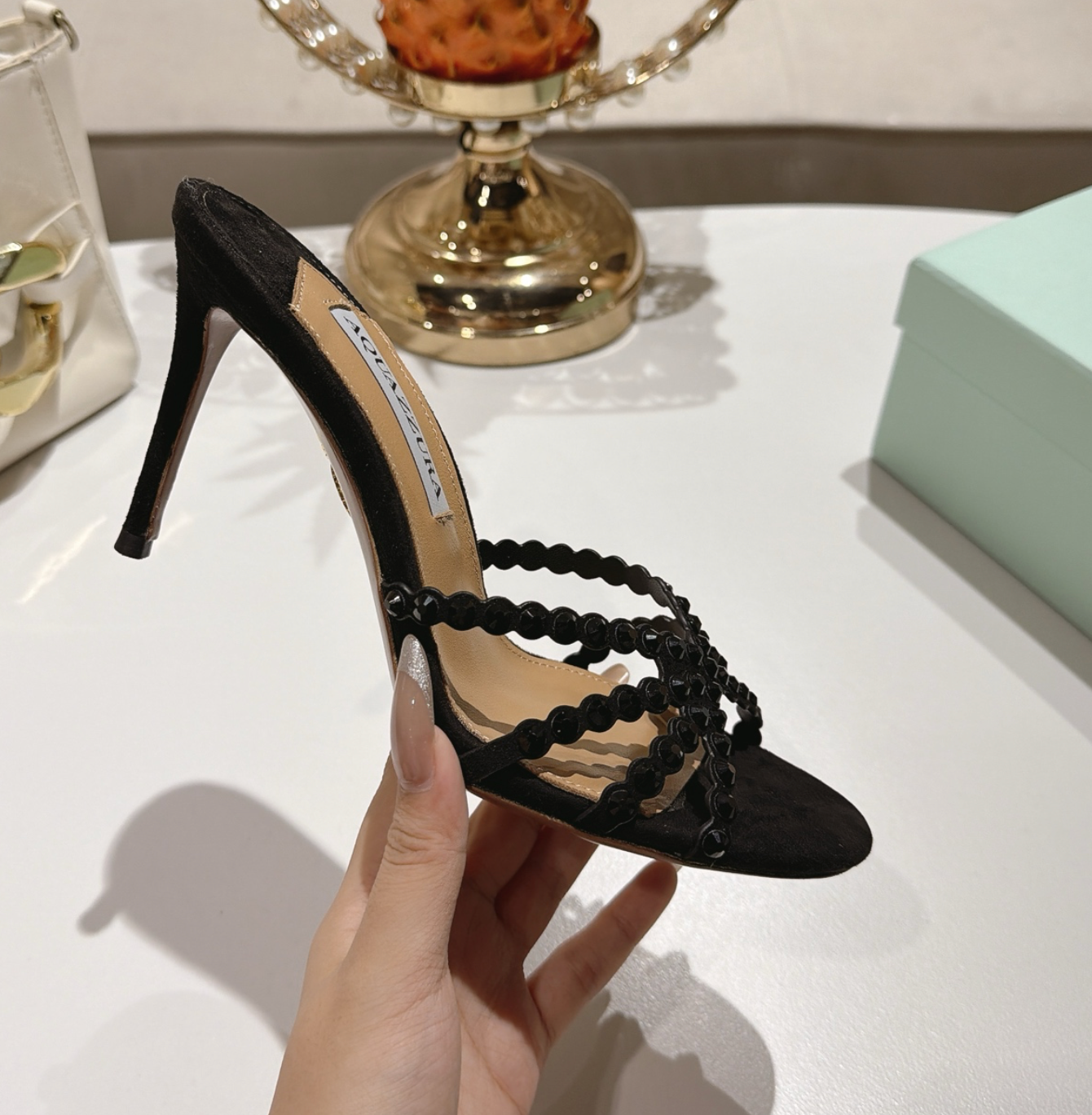 Tequila Mule Suede Black 85