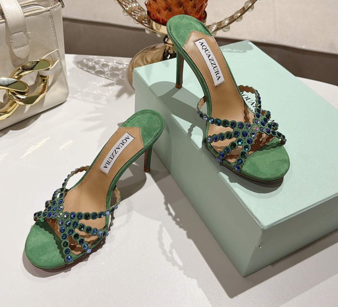 Tequila Mule Suede Green 85