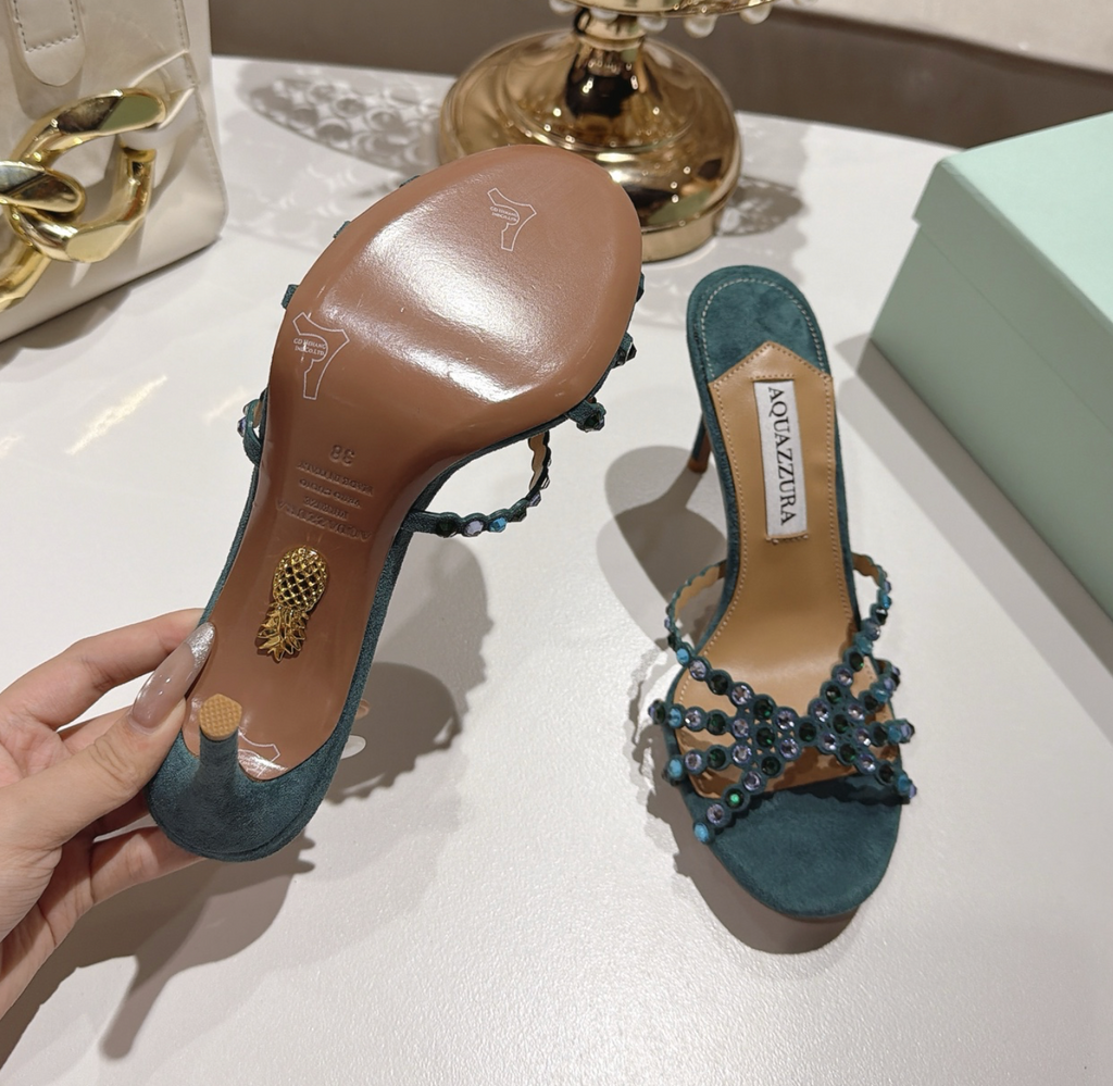 Tequila Mule Suede Aqua 85