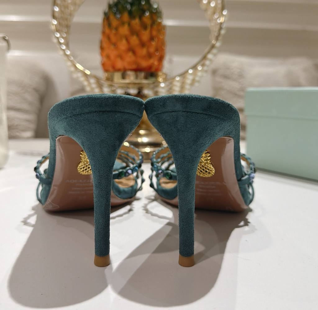 Tequila Mule Suede Aqua 85