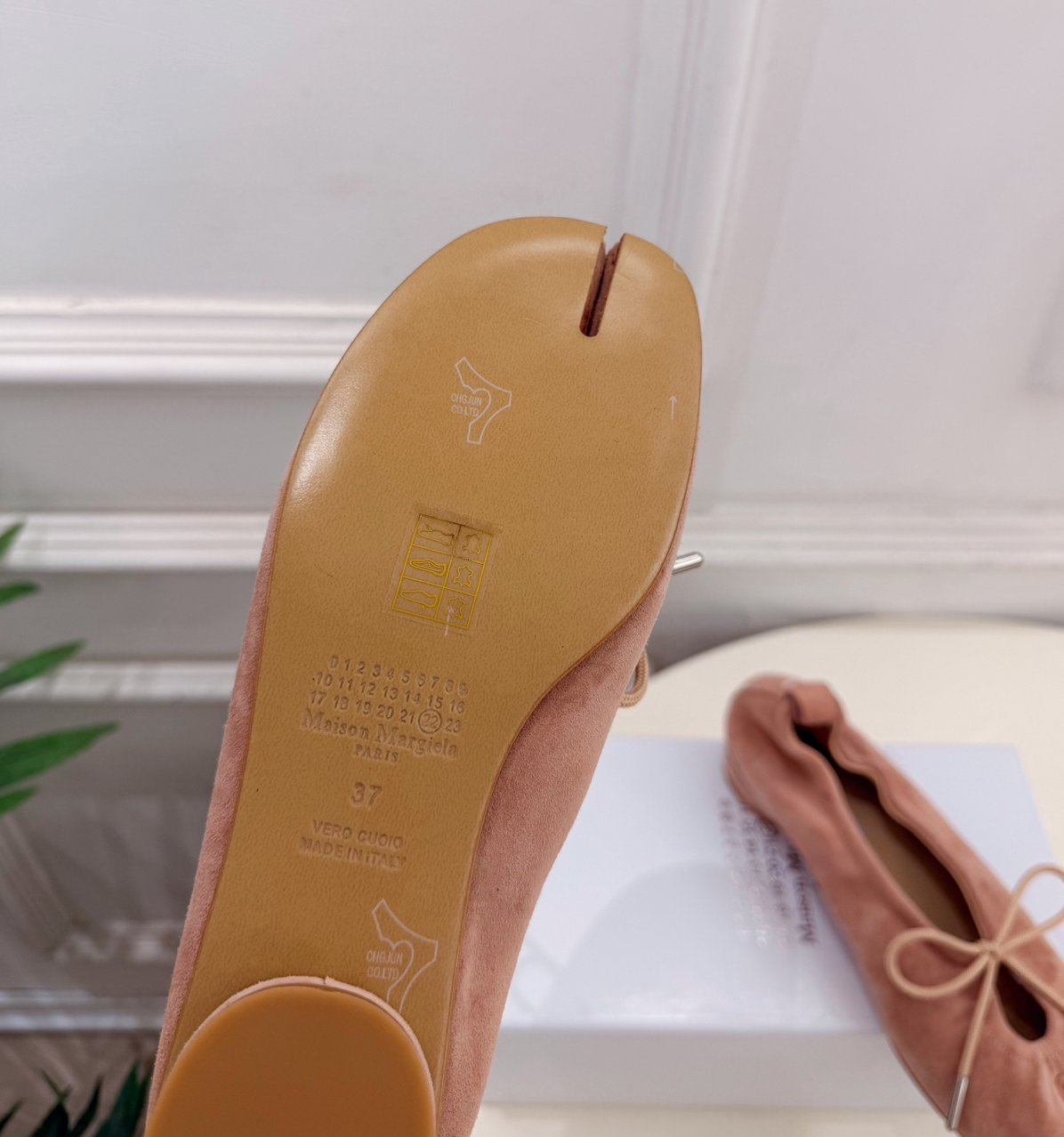  Maison Margiela ROSALINDA BAREFOOT SUEDE ballet flat