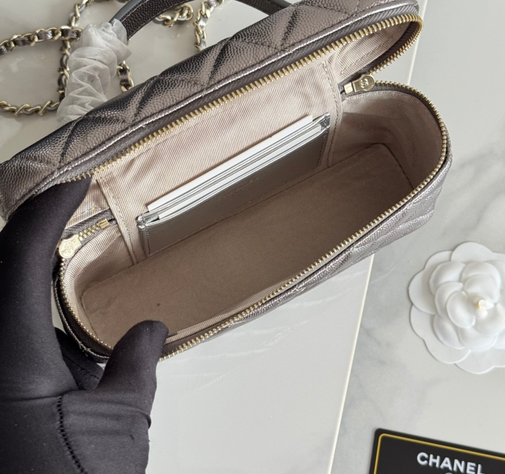  Chanel Top Handle Long Vanity Case