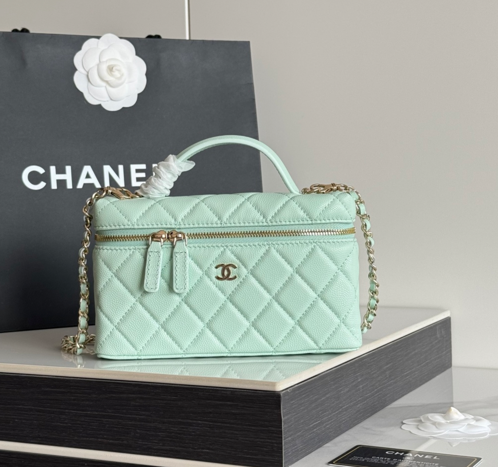  Chanel Top Handle Long Vanity Case