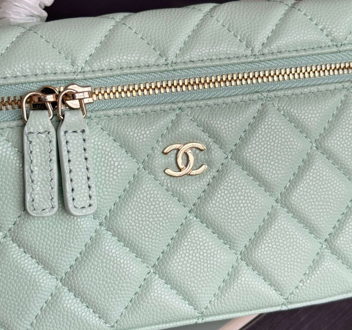  Chanel Top Handle Long Vanity Case