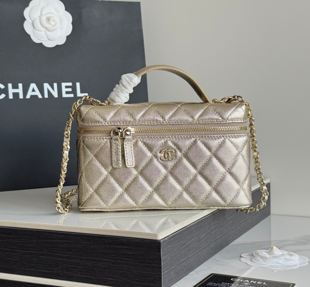  Chanel Top Handle Long Vanity Case