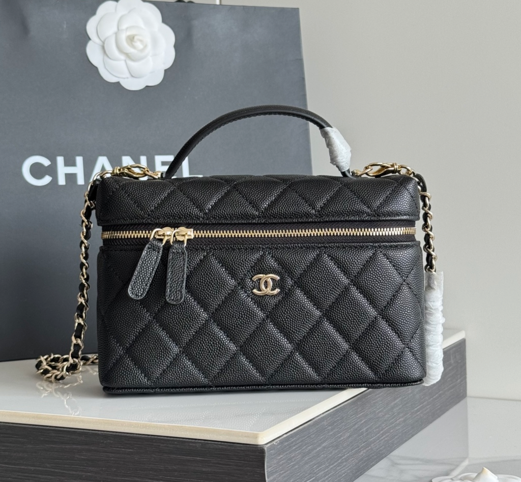  Chanel Top Handle Long Vanity Case