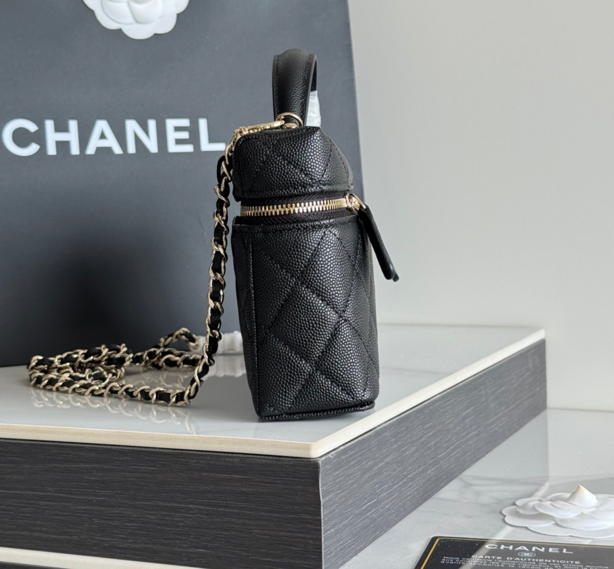  Chanel Top Handle Long Vanity Case