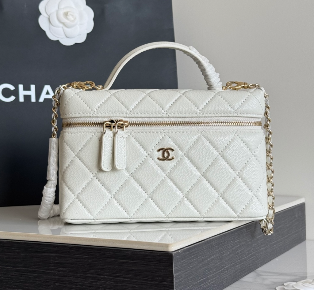  Chanel Top Handle Long Vanity Case