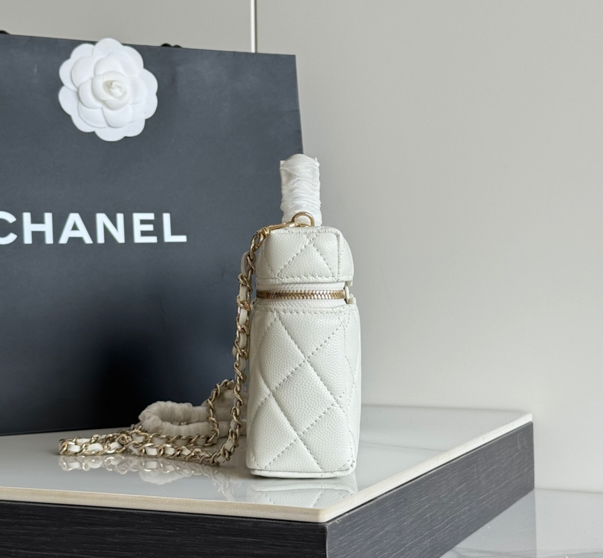  Chanel Top Handle Long Vanity Case