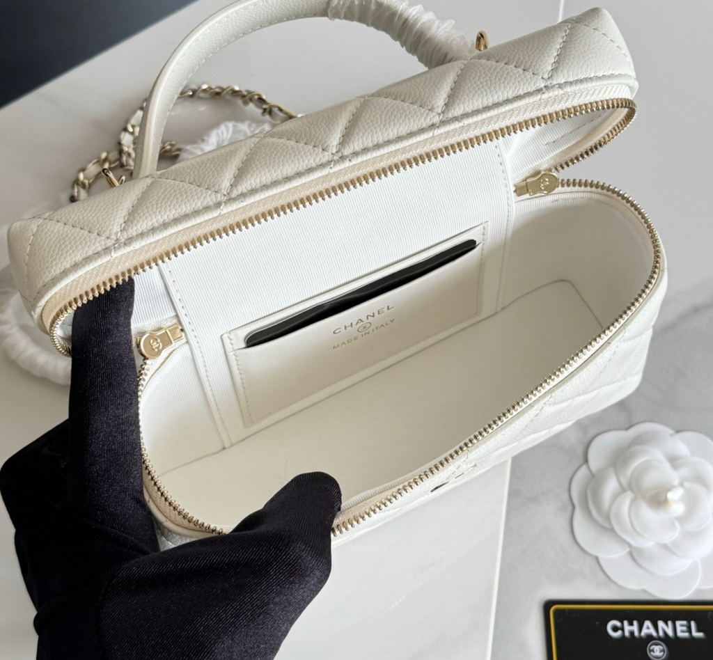  Chanel Top Handle Long Vanity Case
