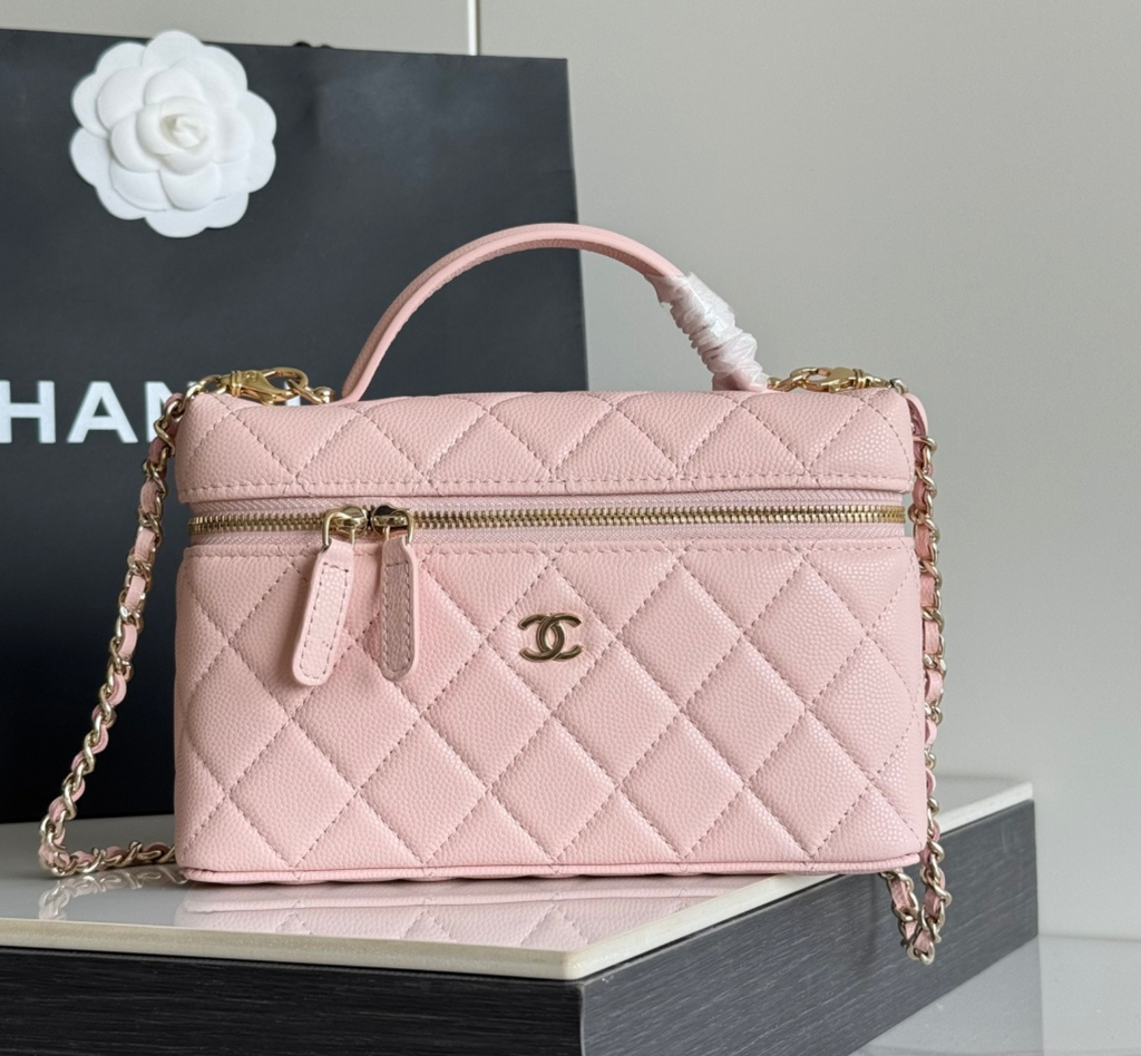  Chanel Top Handle Long Vanity Case