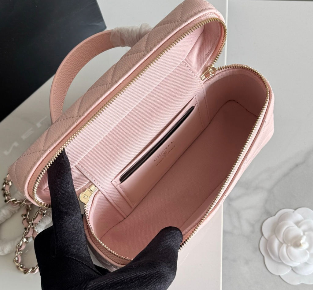  Chanel Top Handle Long Vanity Case