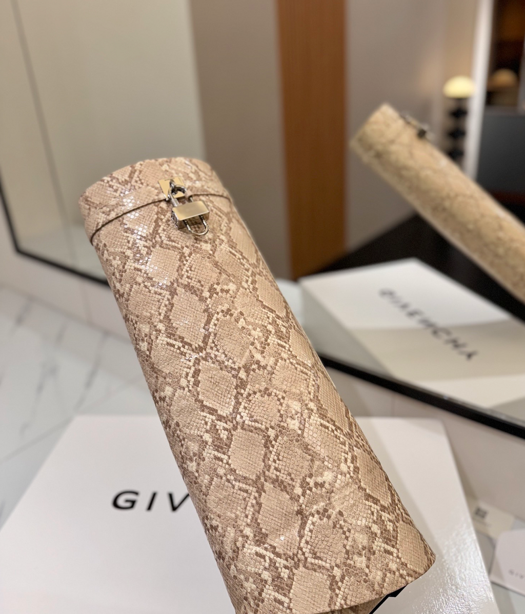 GIVENCHY Shark Lock Boots in Snakeskin