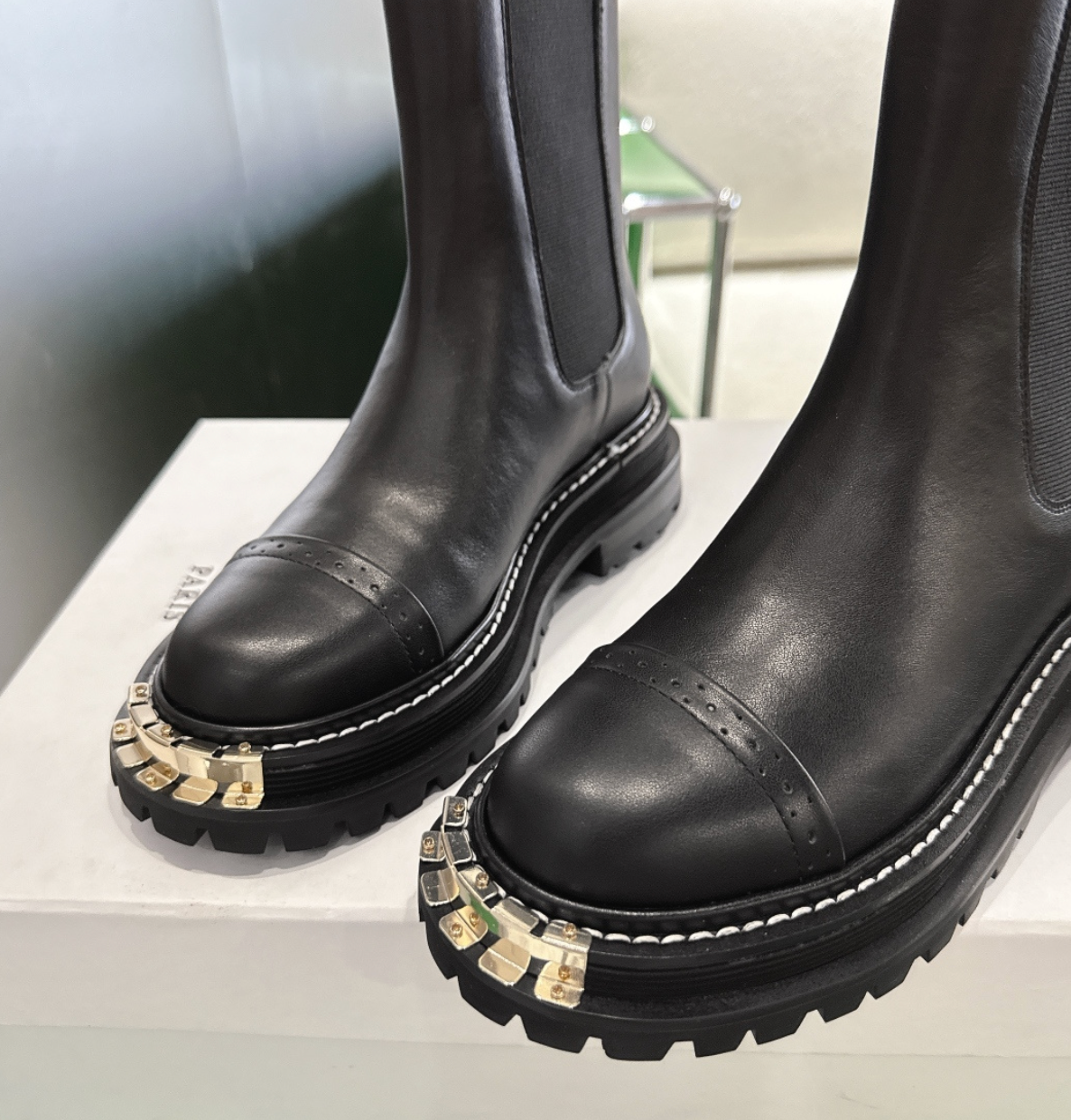 Sandro Ankle Boots with Notched Sole