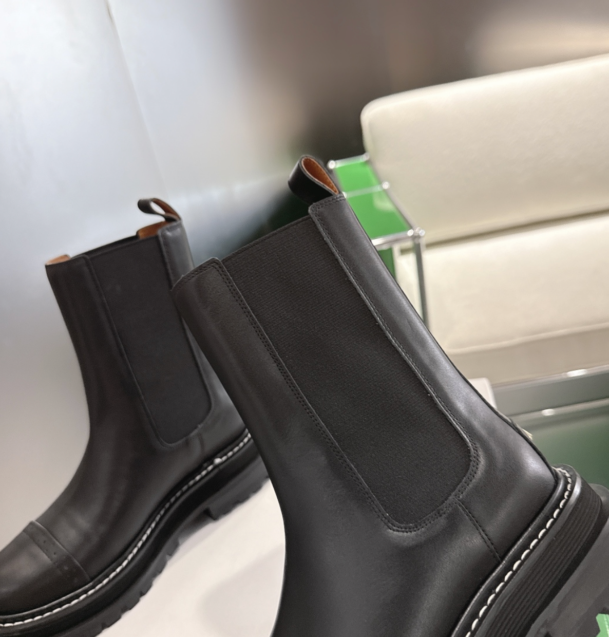 Sandro Ankle Boots with Notched Sole