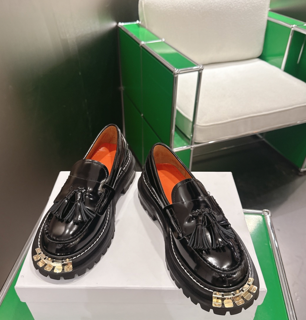 Sandro Tasseled Leather Loafers