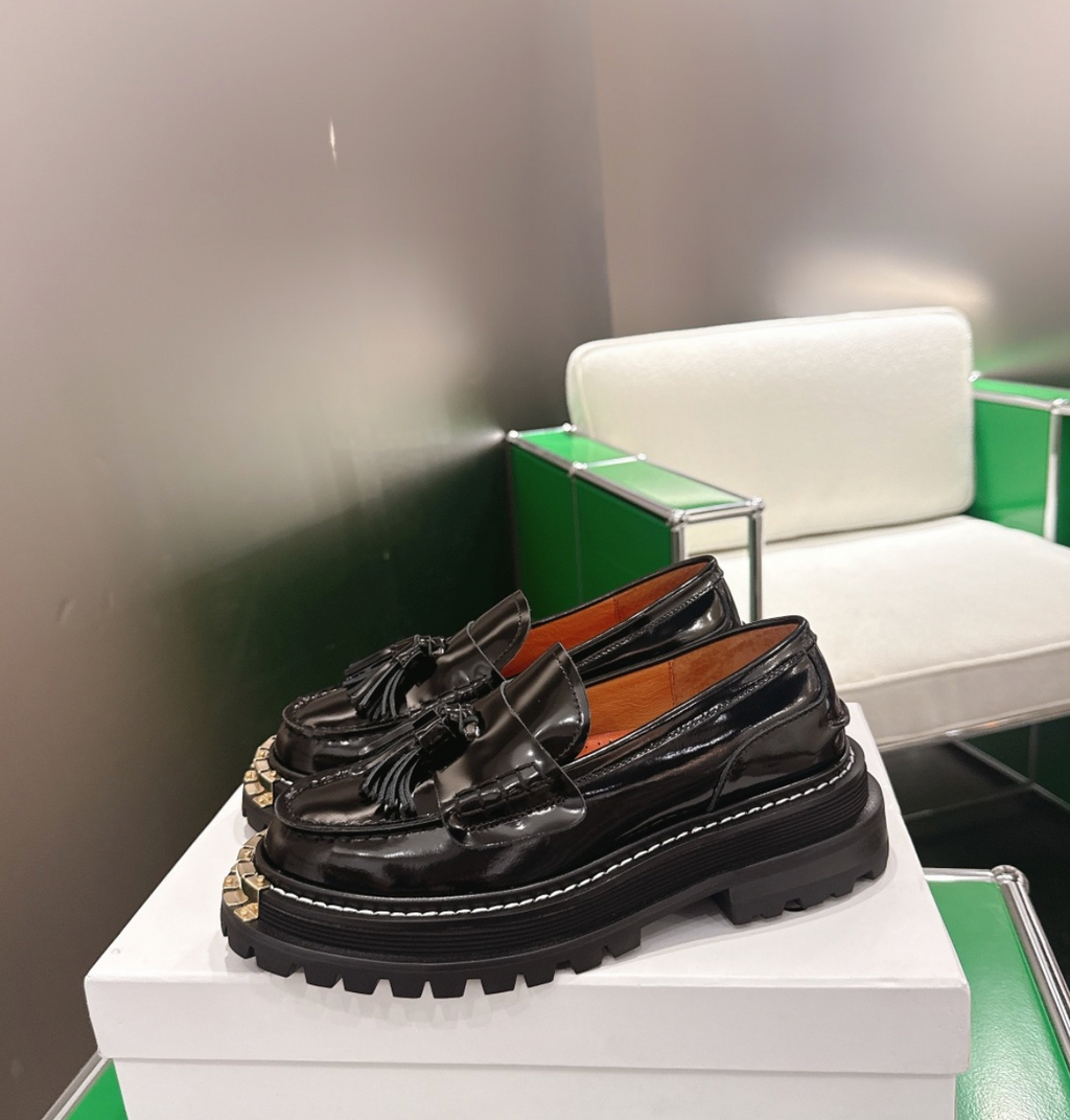 Sandro Tasseled Leather Loafers