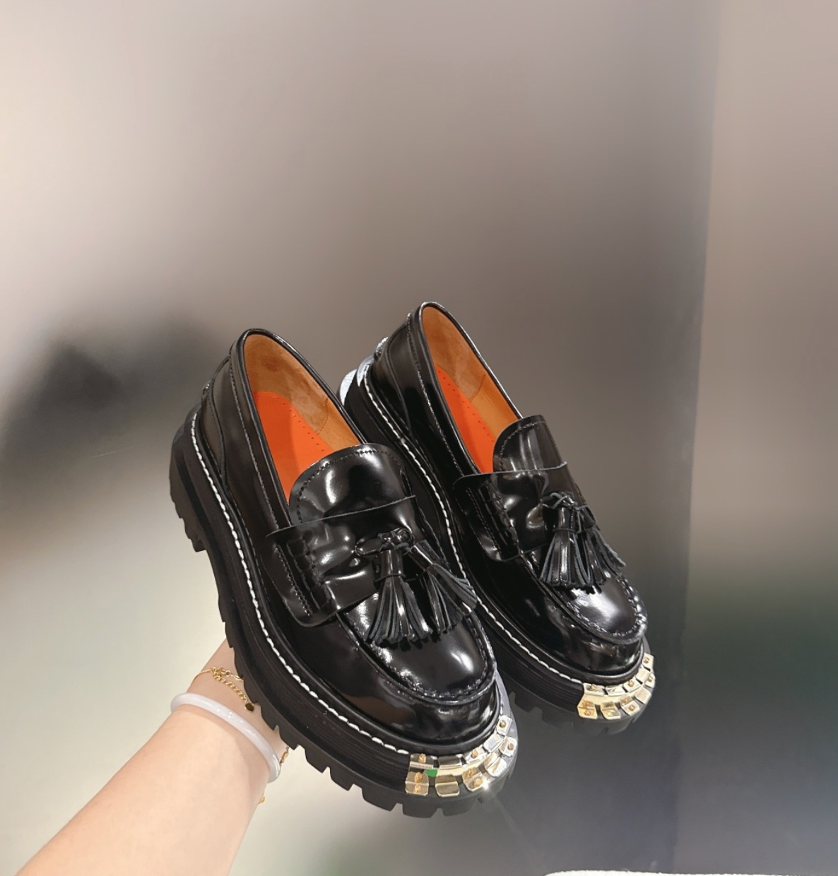 Sandro Tasseled Leather Loafers
