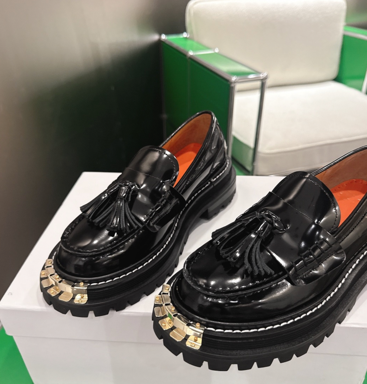 Sandro Tasseled Leather Loafers