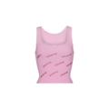 RHINESTONE LOGO POINTELLE TANK