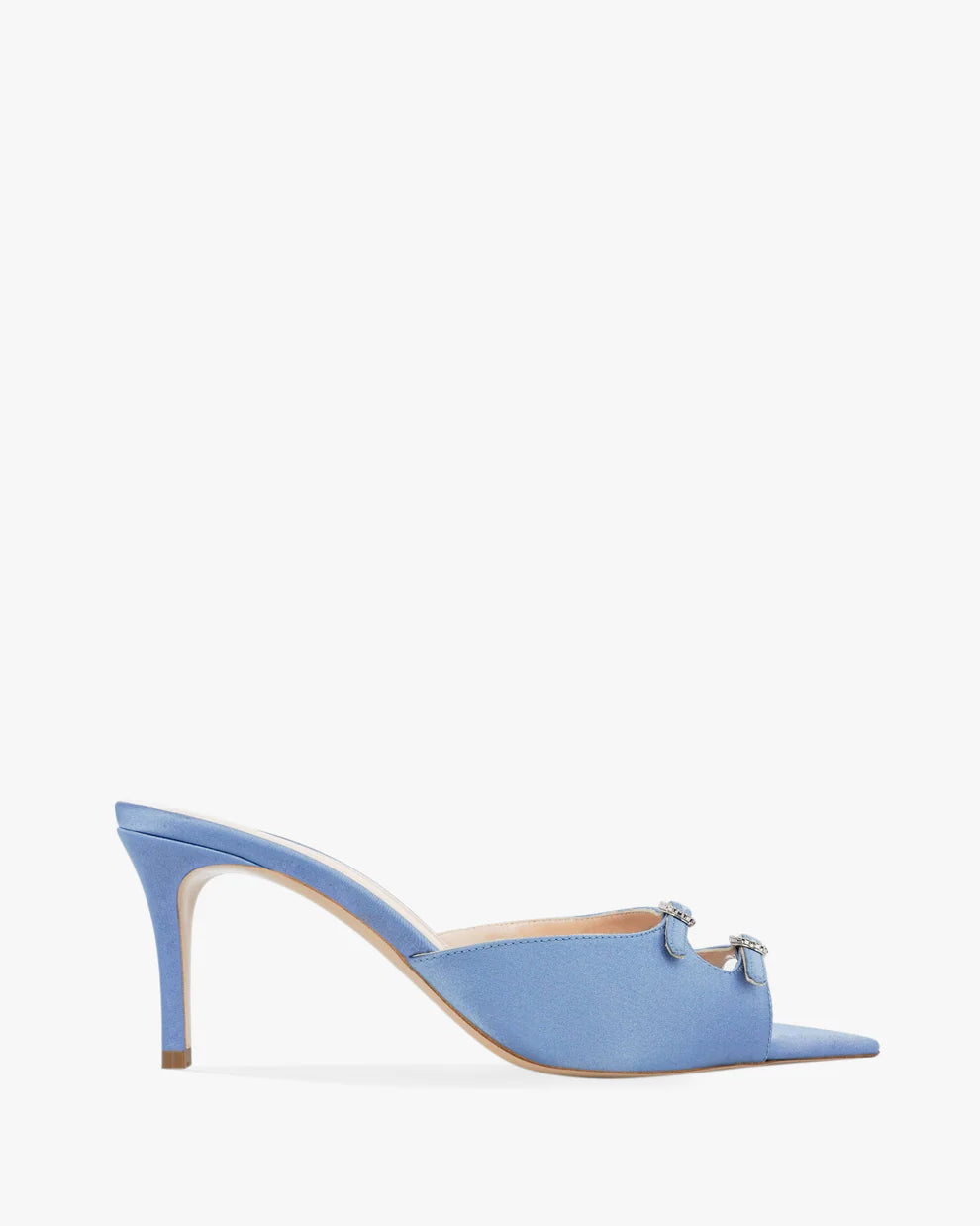 AW Carol Satin Heeled 95 Mules