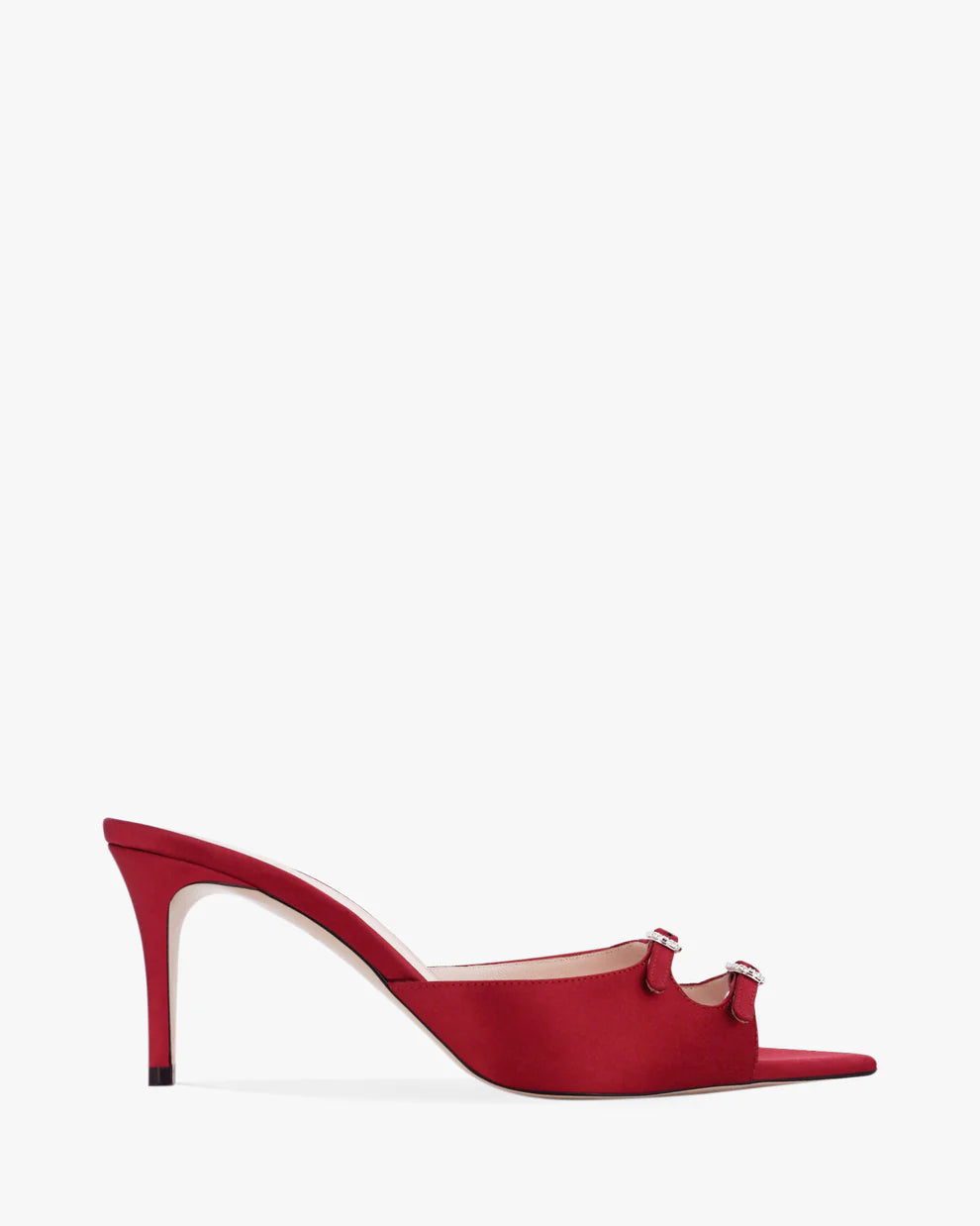 AW Carol Satin Heeled 95 Mules