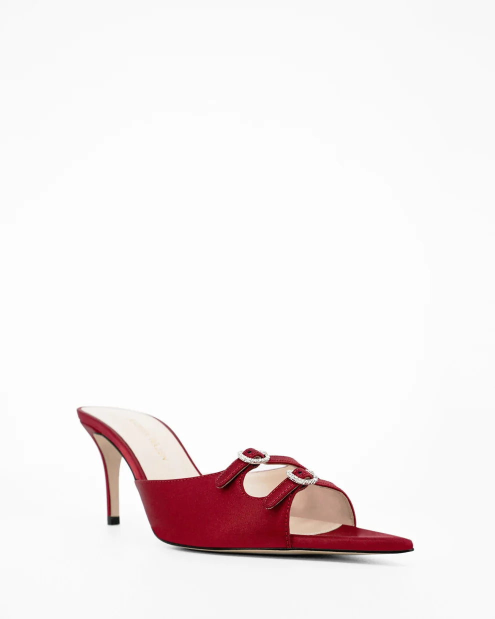 AW Carol Satin Heeled 95 Mules
