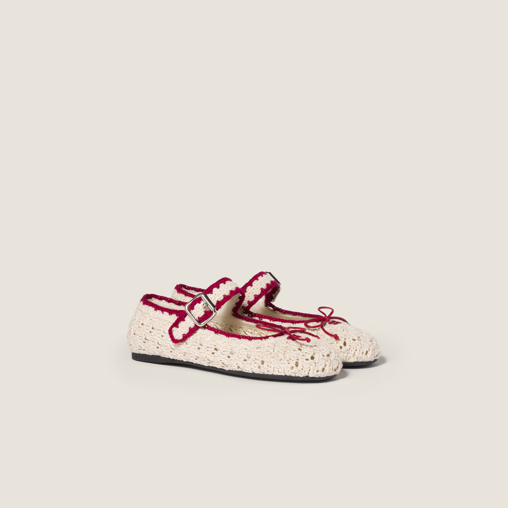 Miu Miu Crochet Ballerinas