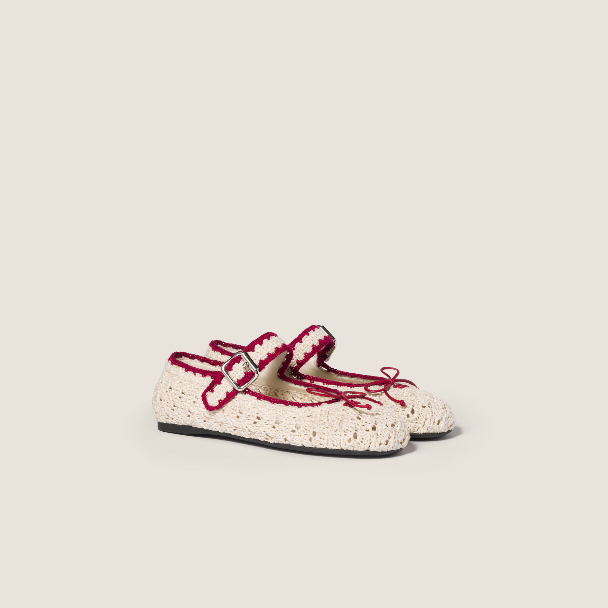Miu Miu Crochet Ballerinas