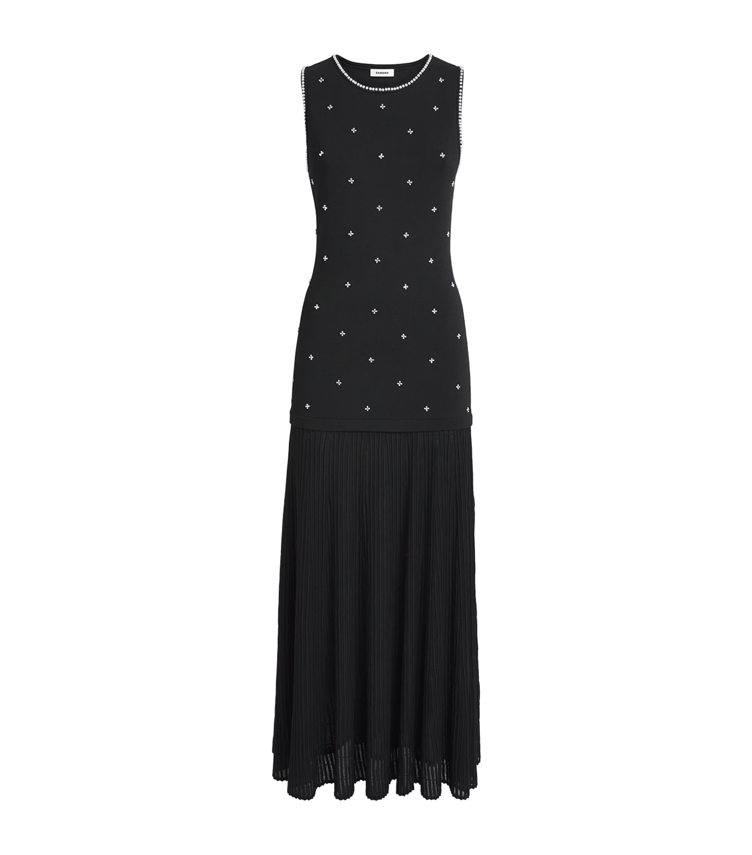 Rhinestone Floral Dress