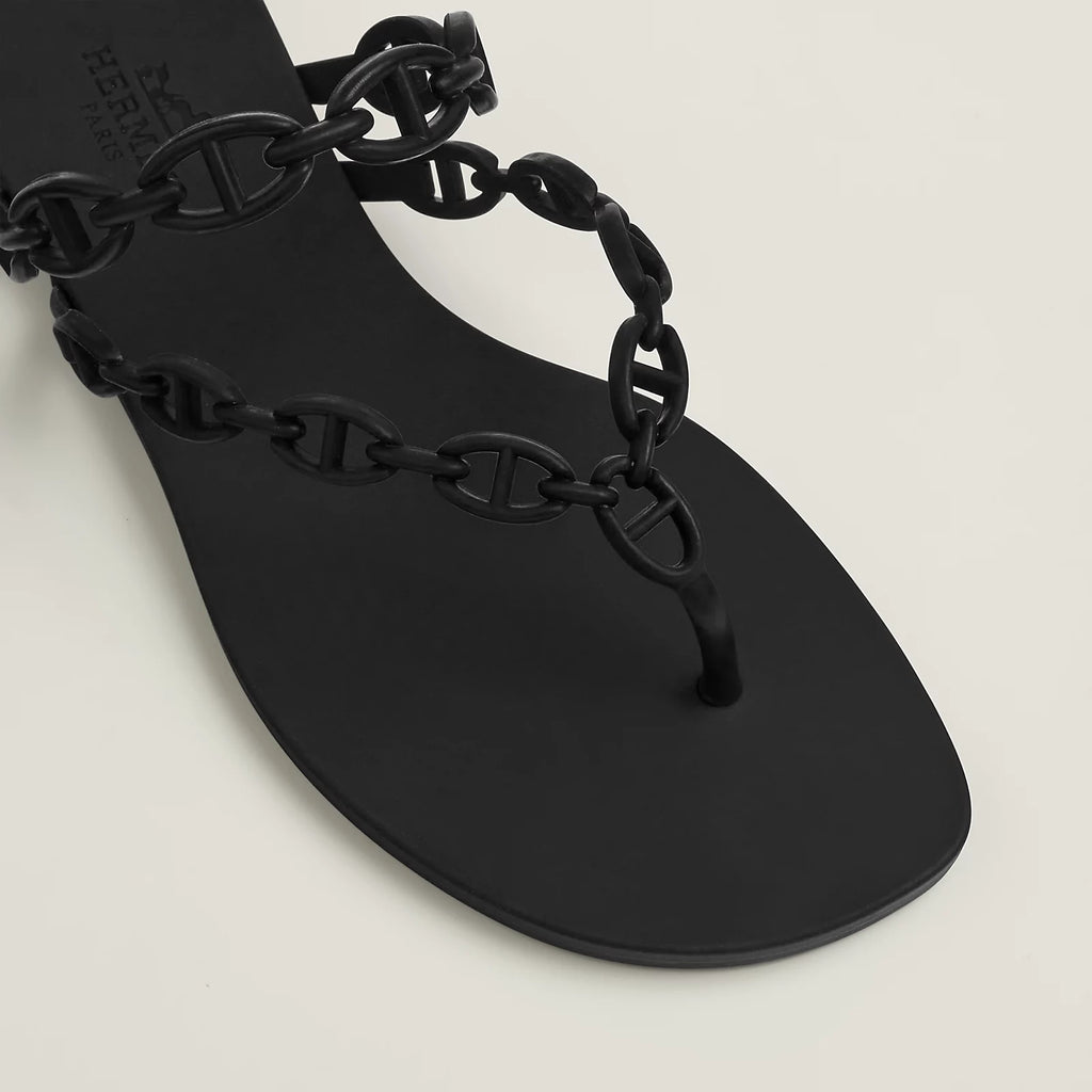 Hermès Black Island Sandal Waterproof