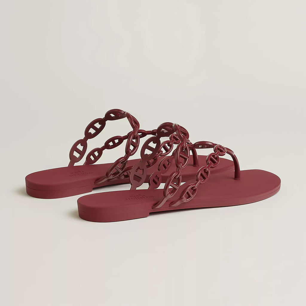 Hermès Rouge H Island Sandal Waterproof